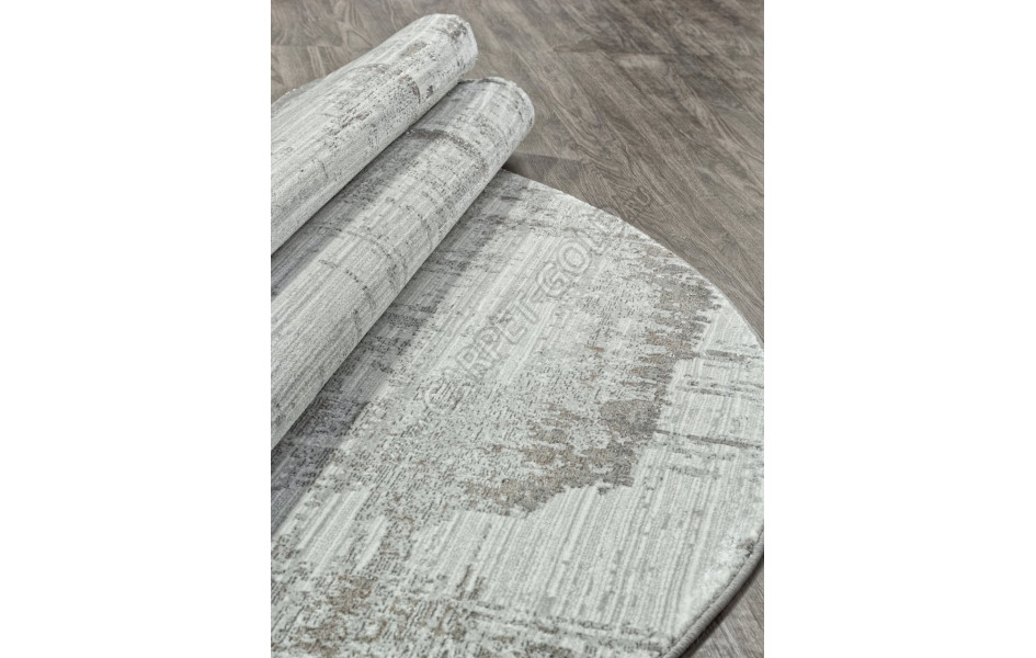 Ковер F237 - GRAY-BEIGE - Овал - коллекция GRAFF